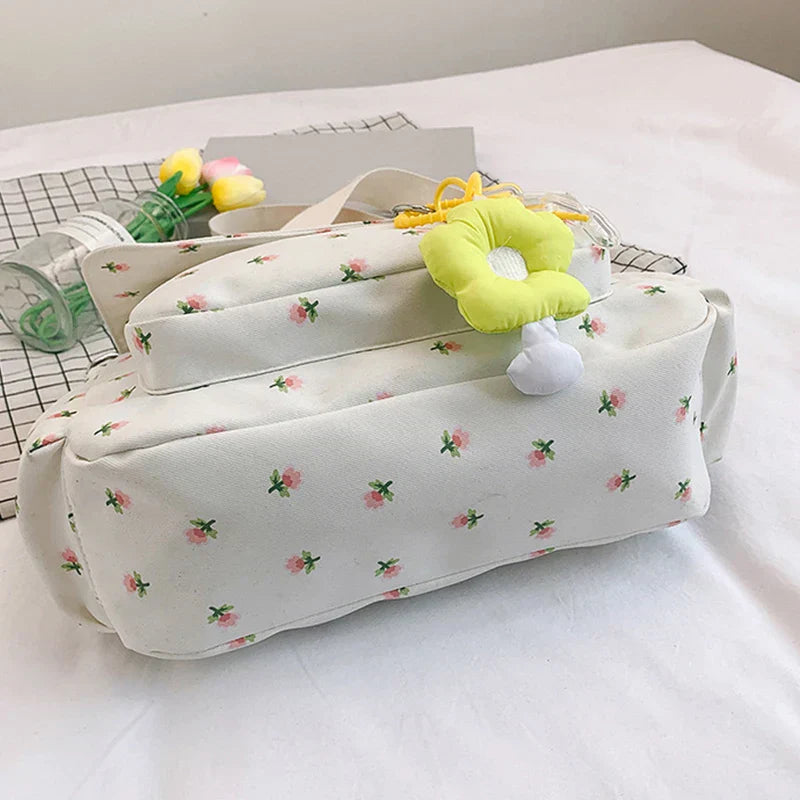 Eva | Women's Floral Canvas Shoulder Bag