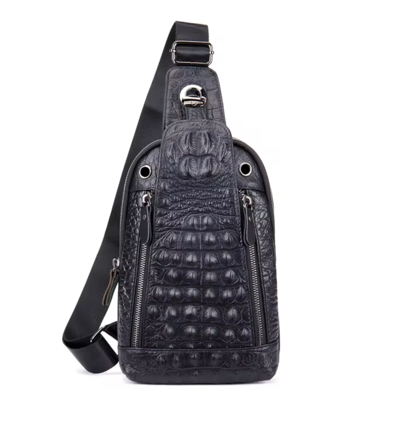 Joris | Croc-Texture Sling Pack