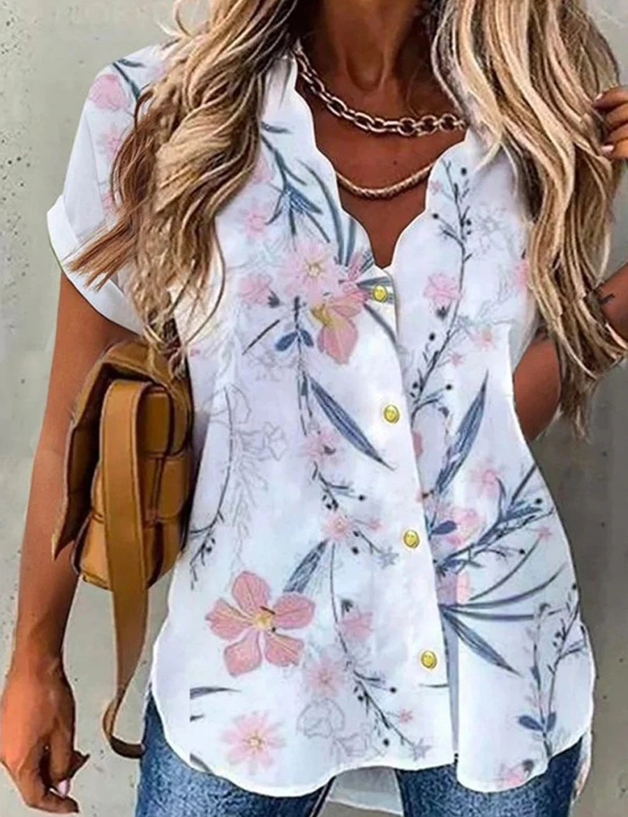 Gloria | Comfy Casual Floral Blouse
