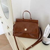 Fleur | Women's Chic Vintage Faux Leather Shoulder Bag