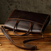 Liam | Men's Genuine Leather Business Briefcase Crossbody Messenger Bag