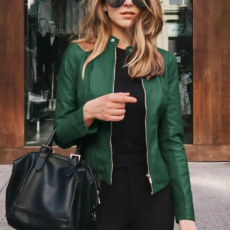 Harriet | Chic Zip-Up Moto Jacket