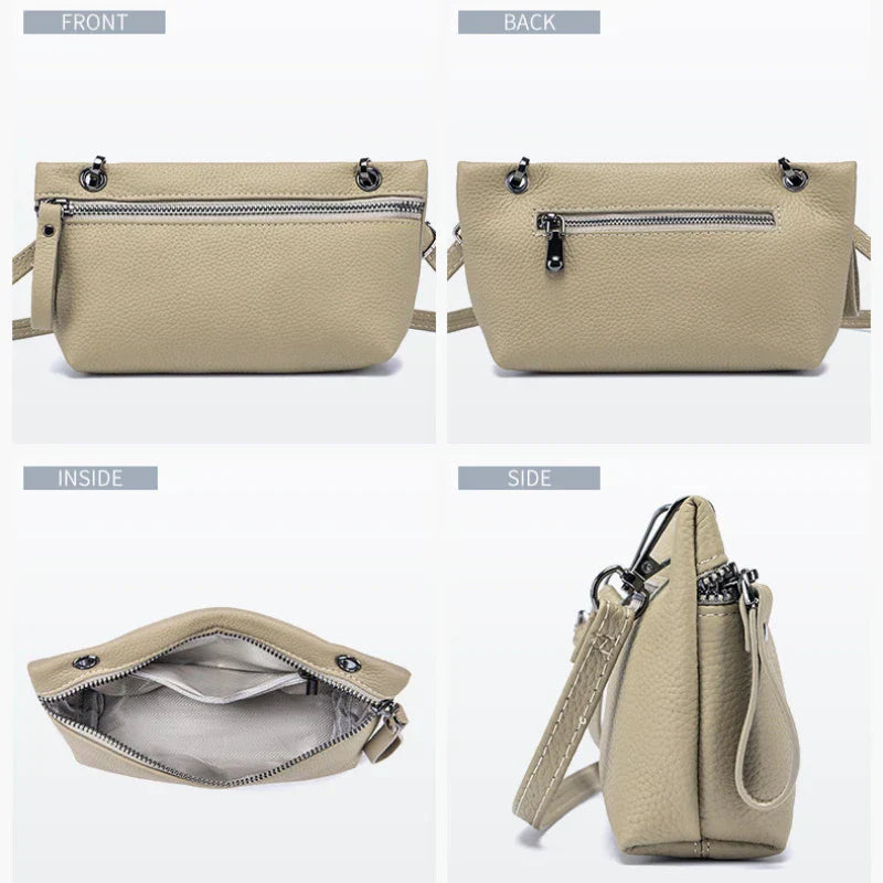 Elena | Small Compact Shoulder Bag Made of Faux Leather