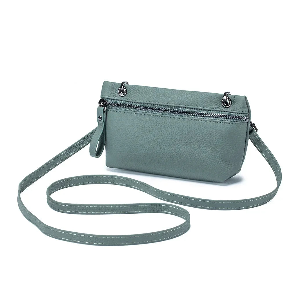 Elena | Small Compact Shoulder Bag Made of Faux Leather