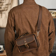 Lucas | Retro Leather Small Crossbody Messenger Bag