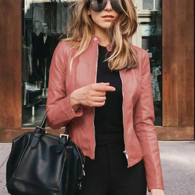 Harriet | Chic Zip-Up Moto Jacket