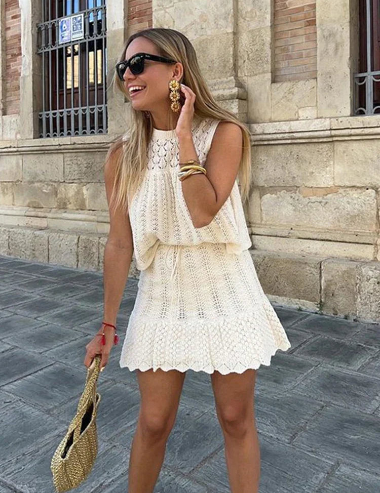 AMARI | Cotton Crochet Two-Piece Set