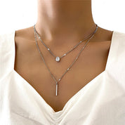 SparkleTwist | Layered Chain Necklace for Modern Elegance