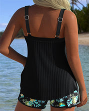 Stylish Striped Tankini with Comfortable Beach Shorts for Women 6