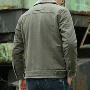 Men's warm winter jacket | Down button-2