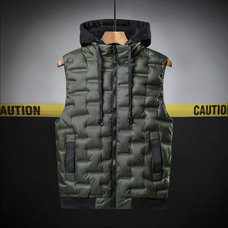 Luca Hooded Bodywarmer | Stylish Quilted Vest for Men