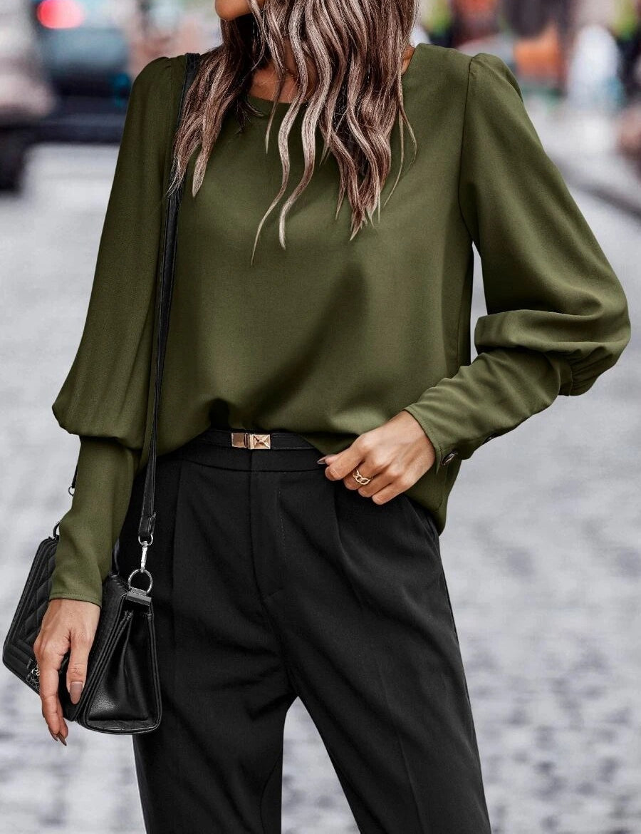 Adrianna | Sophisticated Long-Sleeve Blouse