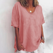 White Loose Blouse for Women - Elegant Summer Top with Flattering Fit and Lightweight Comfort 5