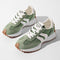 White Sneakers Women with Arch Support - Women's Retro Platform Casual Lace-Up Trainers 0