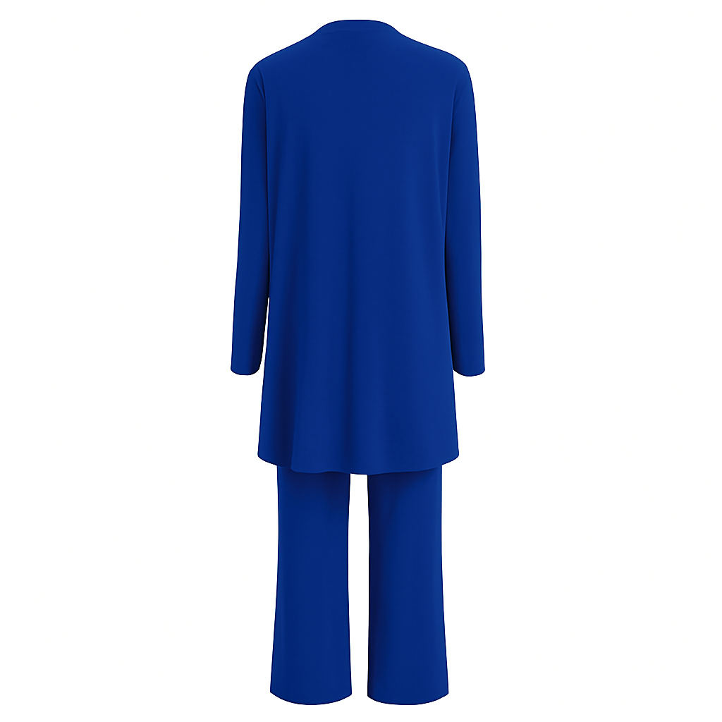 Women's 3-Piece Cardigan Set with Wide Leg Trousers - Versatile Autumn Outfit 7