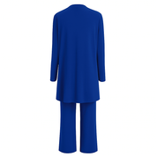 Women's 3-Piece Cardigan Set with Wide Leg Trousers - Versatile Autumn Outfit 7