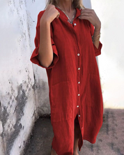 Women's Boho Shirt Dress - Elegant Summer Dresses for Effortless Style and Comfort 5