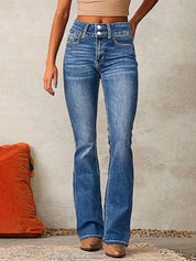 Women's Bootcut Jeans with Flattering High Rise and Supportive Design for All-Day Comfort 0