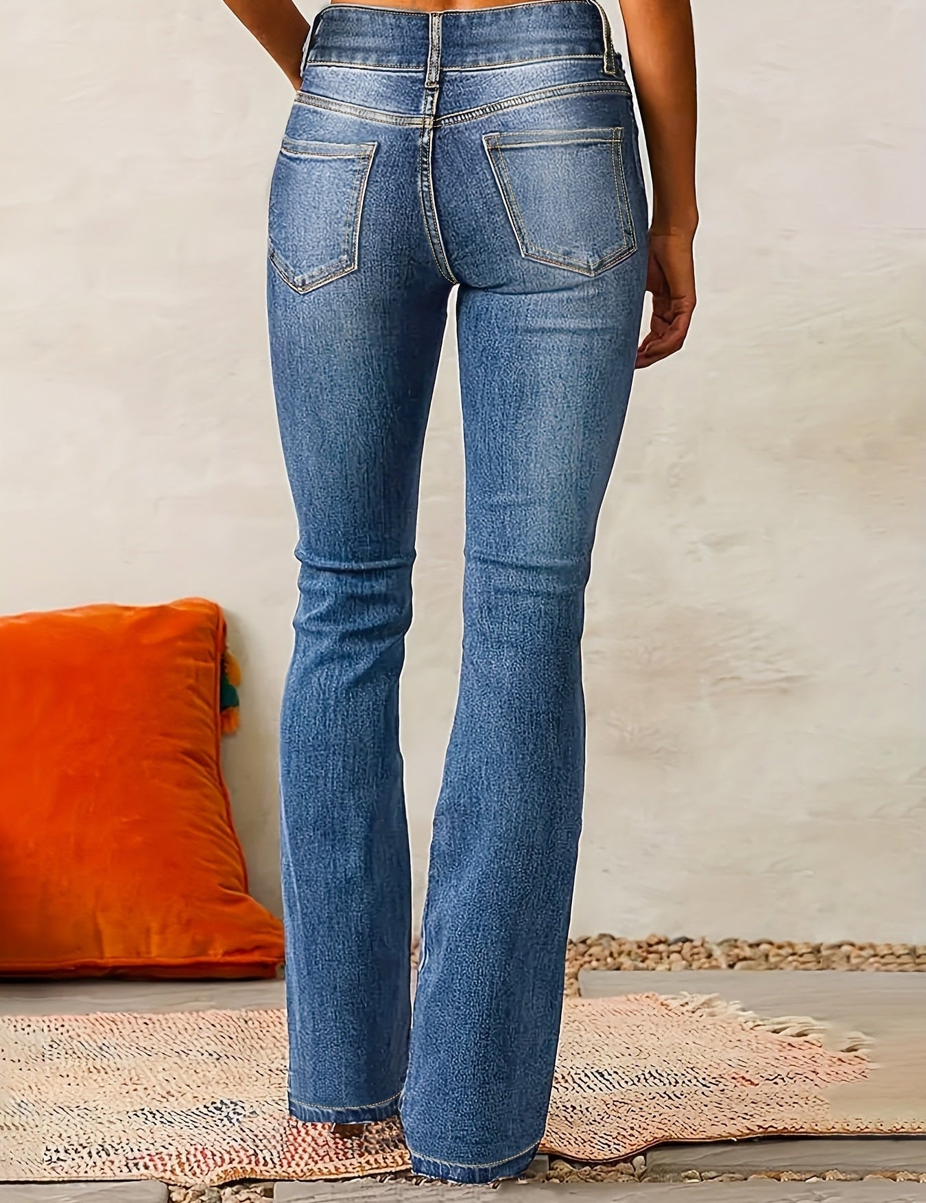 Women's Bootcut Jeans with Flattering High Rise and Supportive Design for All-Day Comfort 1