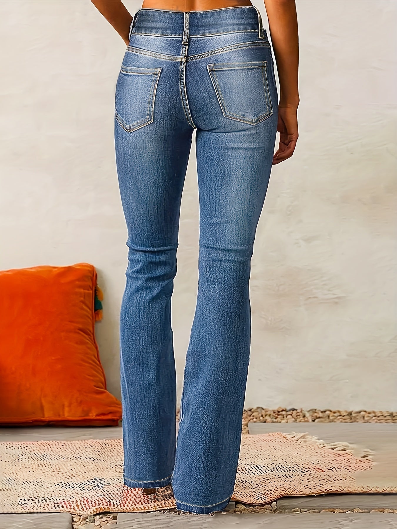 Women's Bootcut Jeans with Flattering High Rise and Supportive Design for All-Day Comfort 1