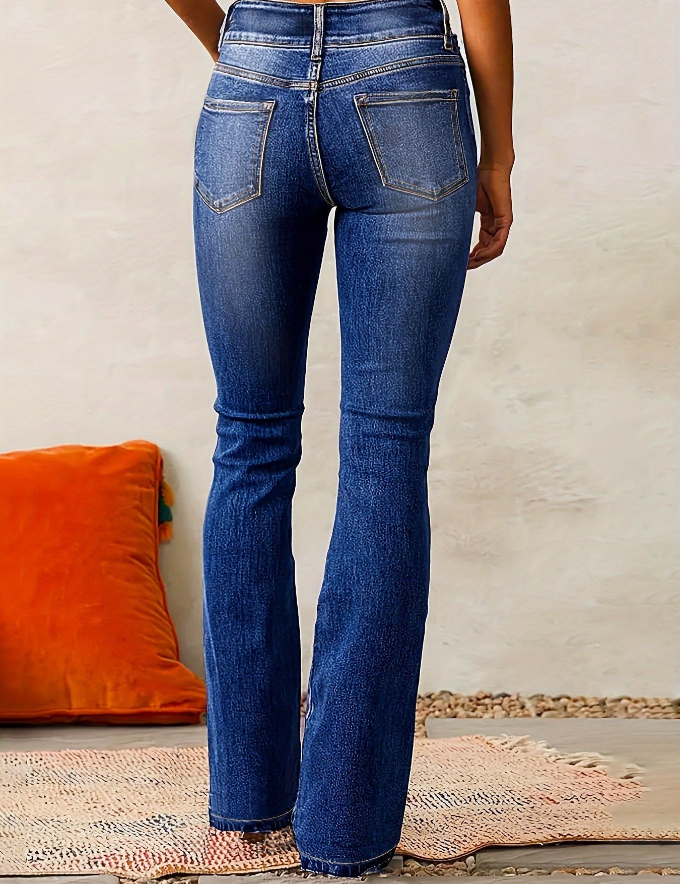 Women's Bootcut Jeans with Flattering High Rise and Supportive Design for All-Day Comfort 3