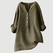 Womens Tunic Tops - Relaxed Button Tunic Clothing for Effortless Everyday Style 10