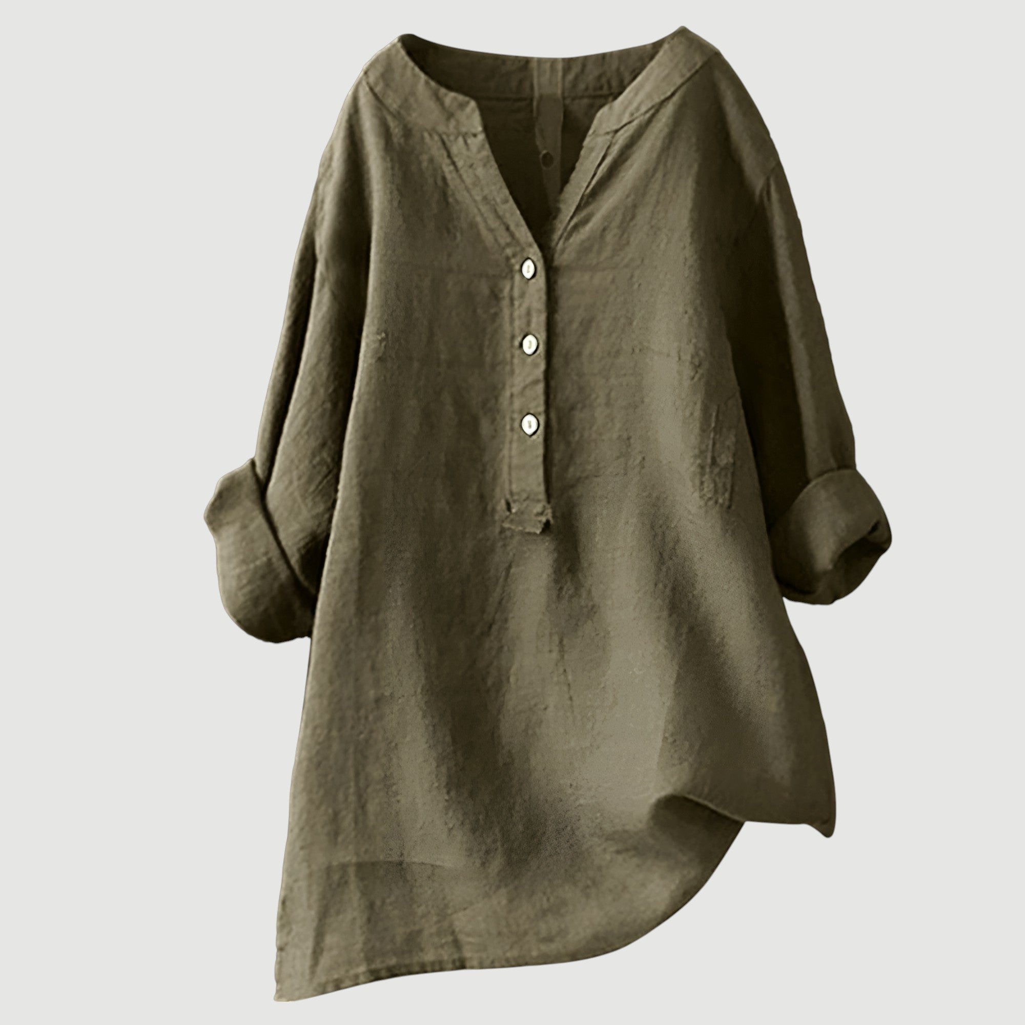 Womens Tunic Tops - Relaxed Button Tunic Clothing for Effortless Everyday Style 10