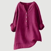 Womens Tunic Tops - Relaxed Button Tunic Clothing for Effortless Everyday Style 8