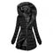 Women's zipper buffer long arm jacket | Hood-4