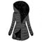 Women's zipper buffer long arm jacket | Hood-1