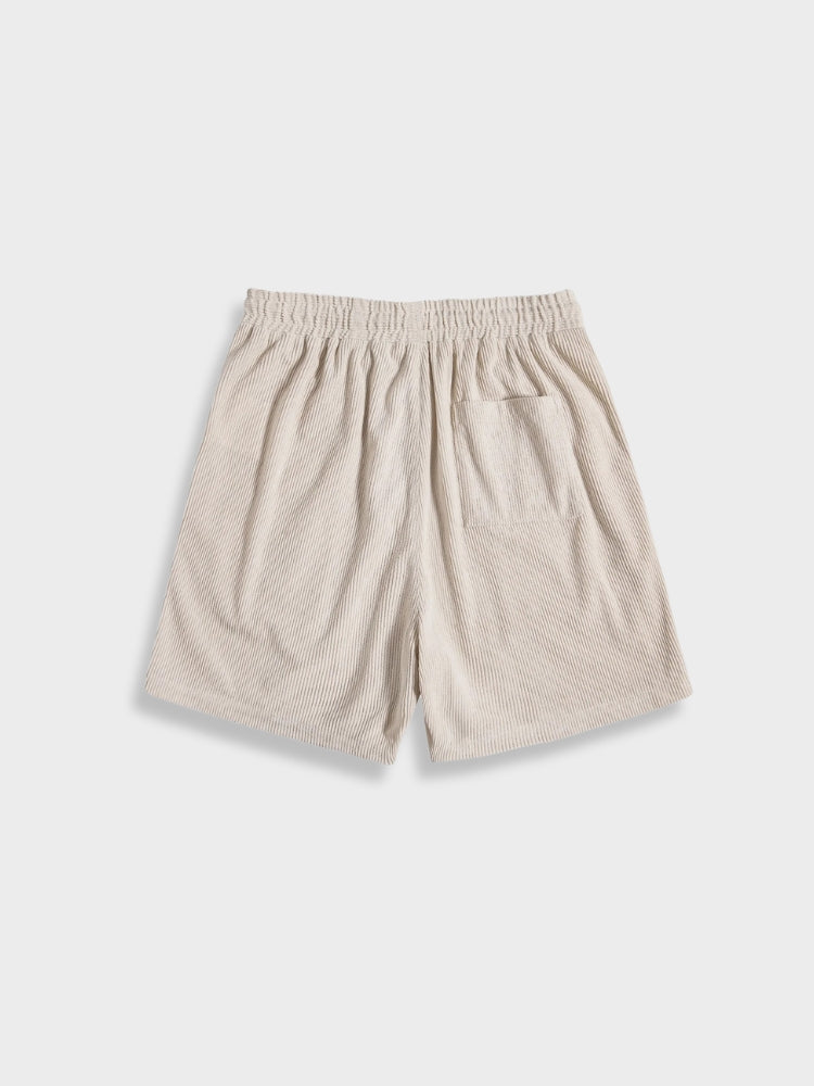 Chic Summer Corduroy Button-Up Set for Men