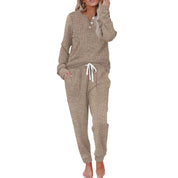 Cozy Two Piece Loungewear Set for Women - Relaxed Fit & All-Day Comfort