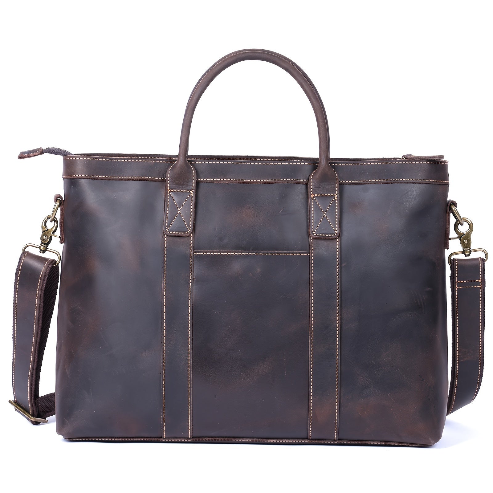 Felix | Vintage Leather Crossbody Travel Laptop Messenger Bag
