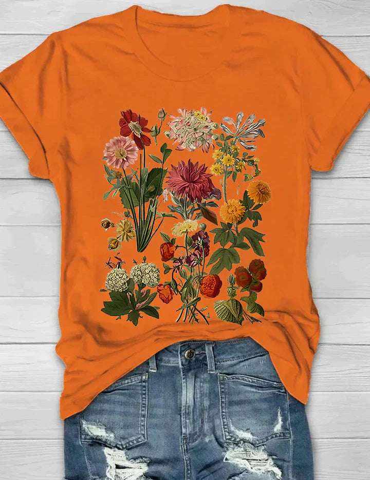 LUELLA | Retro Floral Print T-Shirt