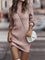 Sweaters with exhibited sleeves and turtleneck for women-4