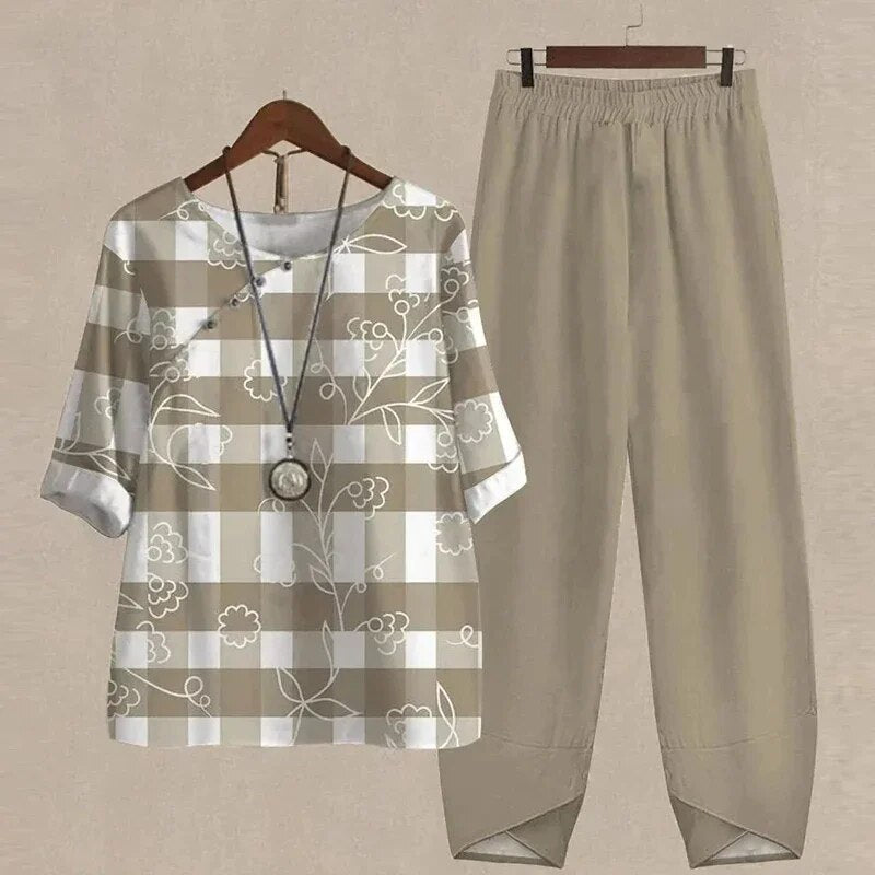 Checkered Beige