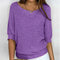 Sweater in the two -tone design made of soft knitting material for women-2