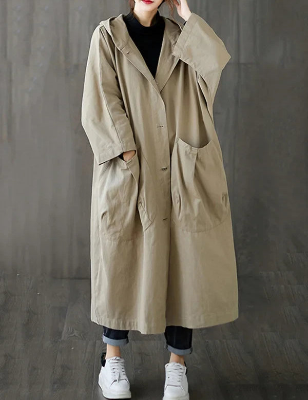 Anselmia | Women's Hooded Trench Coat