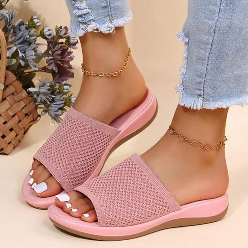 FLORENZA | Stylish Mesh Flip Flops Women
