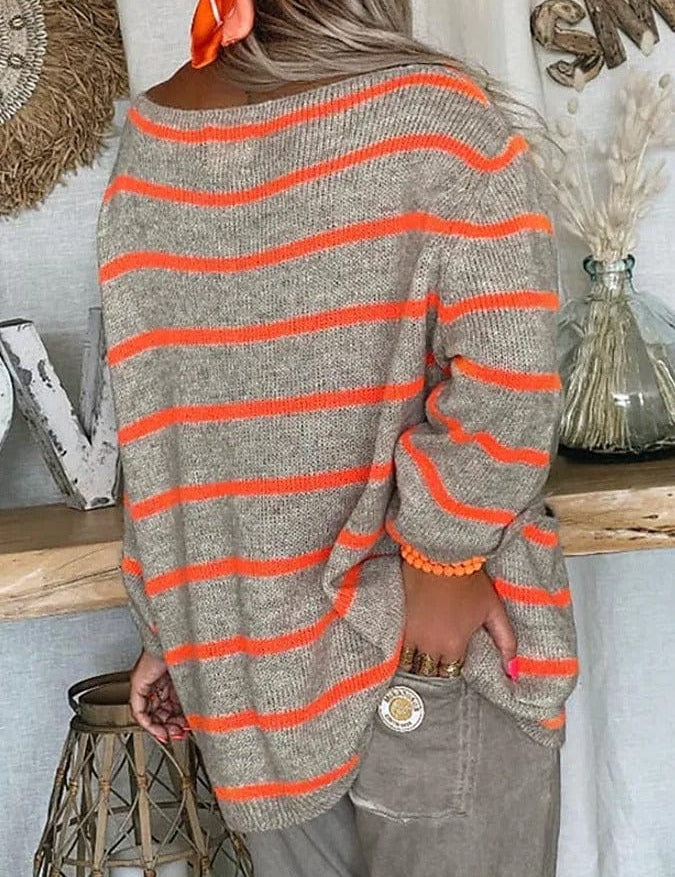 Cozy knitting sweater for women-2