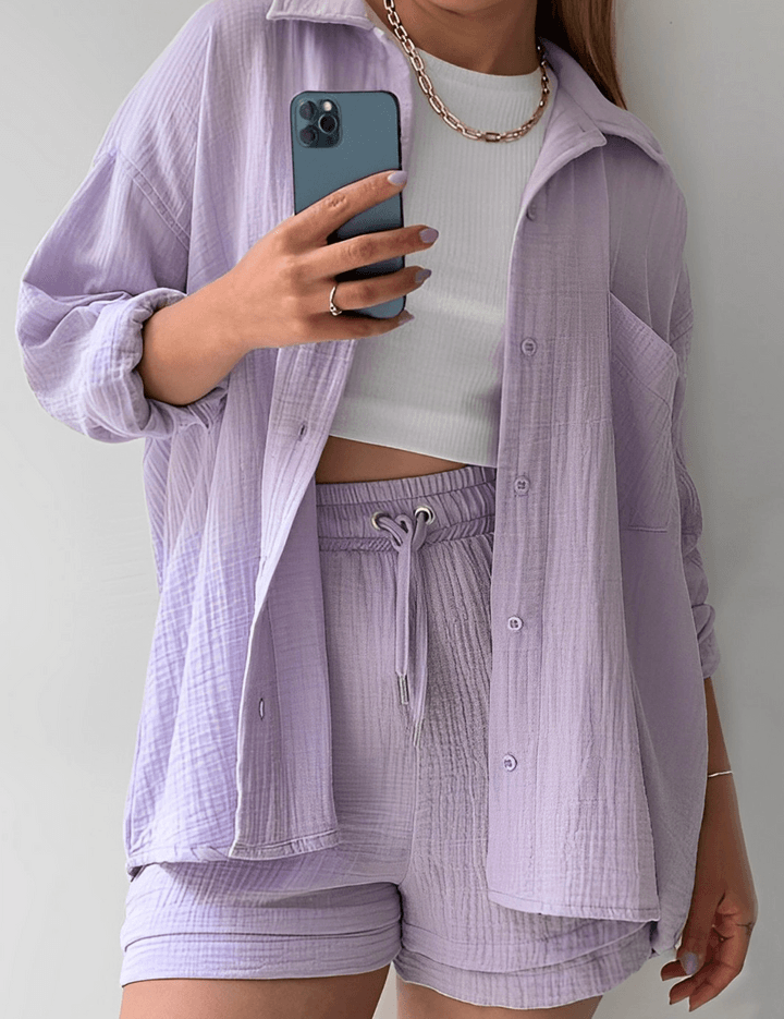 HAZEL | Top and Shorts Matching Set