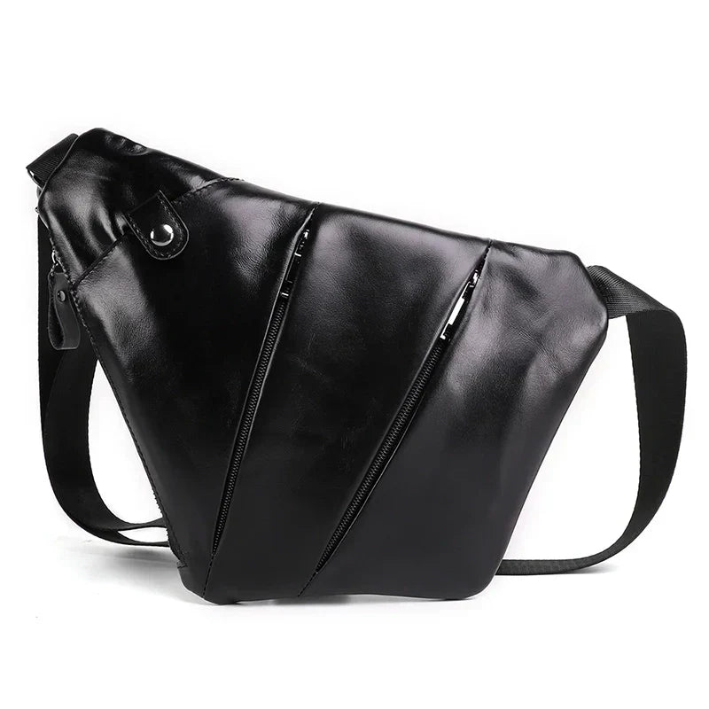 Jaxon | Urban Geometric Leather Crossbody Bag
