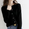 Knitted sweater with neckline-1