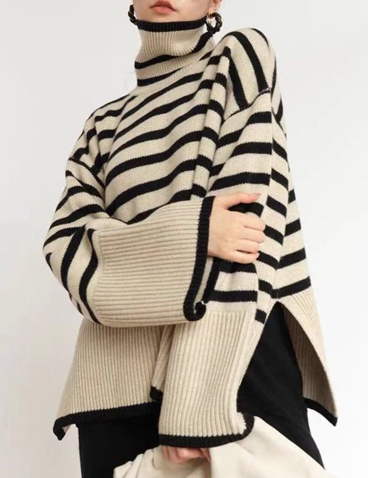 Women's sweater: warm rope for cold winter days-2