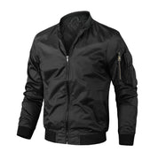 Men's casual bomber jacket | zipper-5