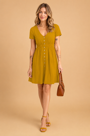 AVINA | Button-down Dress Summer
