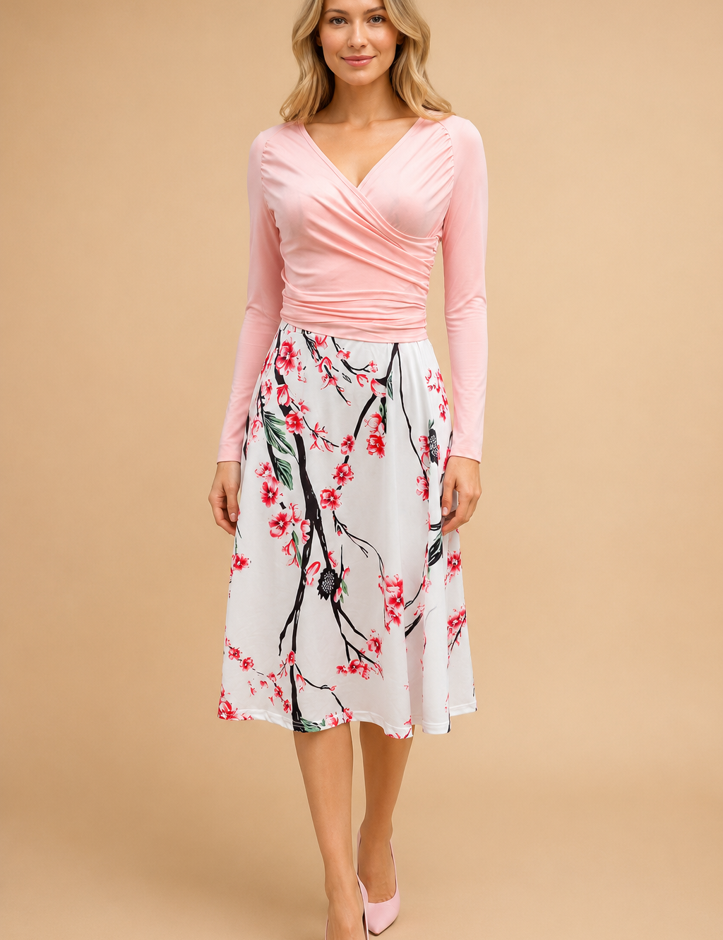 pink-floral-wrap-midi-dress-half-body-fashion-editorial-polish-model-caramel-sand-backgrou.png