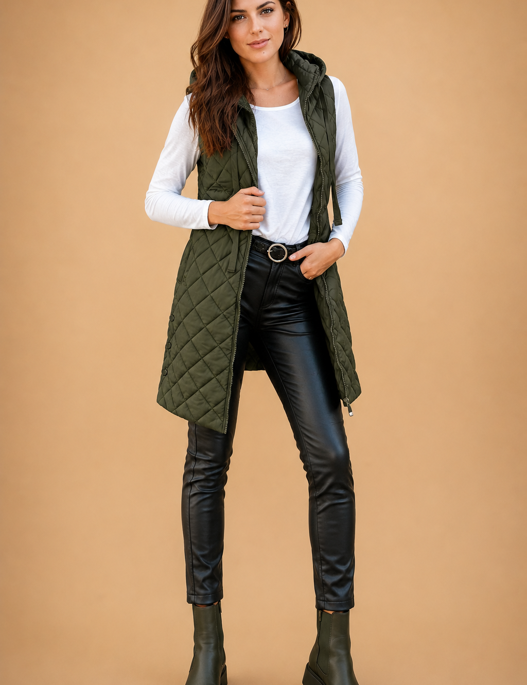 Mira Bodywarmer | Elegant long coat for women