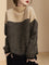 Cuddly sweater with turtleneck and knitting design for women-3