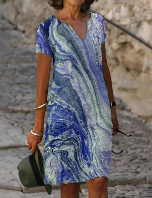 SARAH | Elegant Summer V-Neck Dress